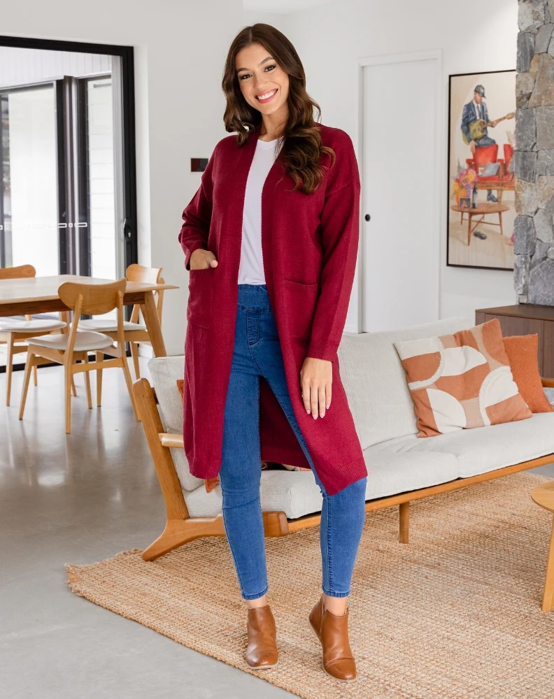 Calie Knit - Wine - Image 3