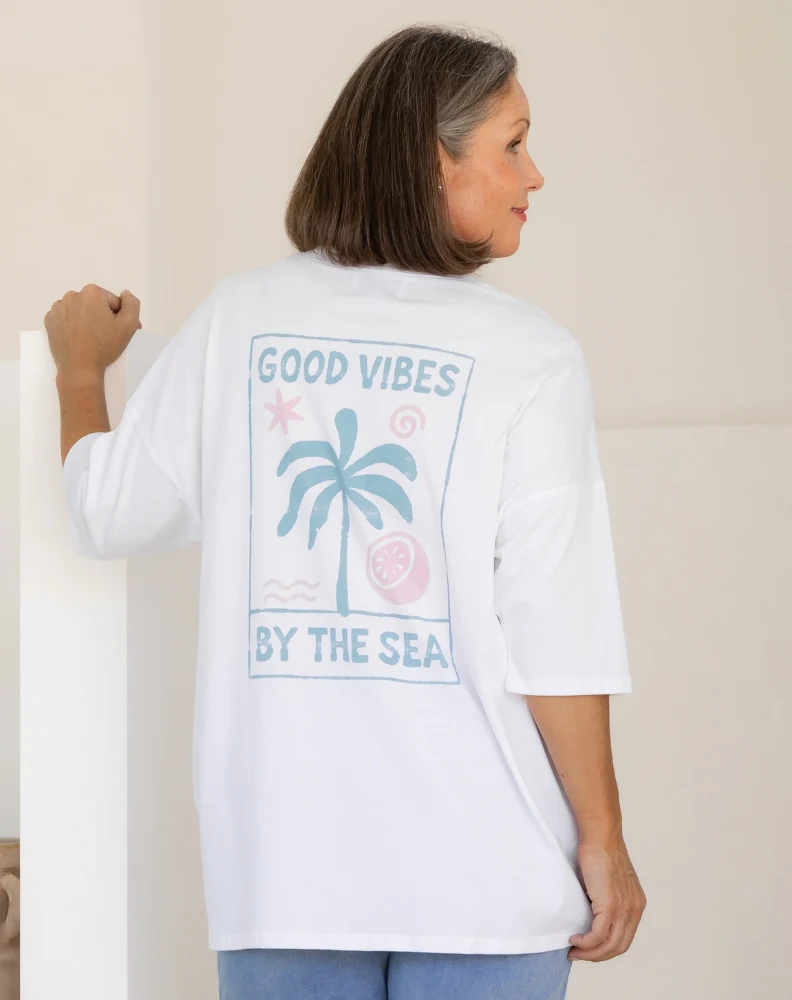 Good Vibes Oversized Tee - Image 4