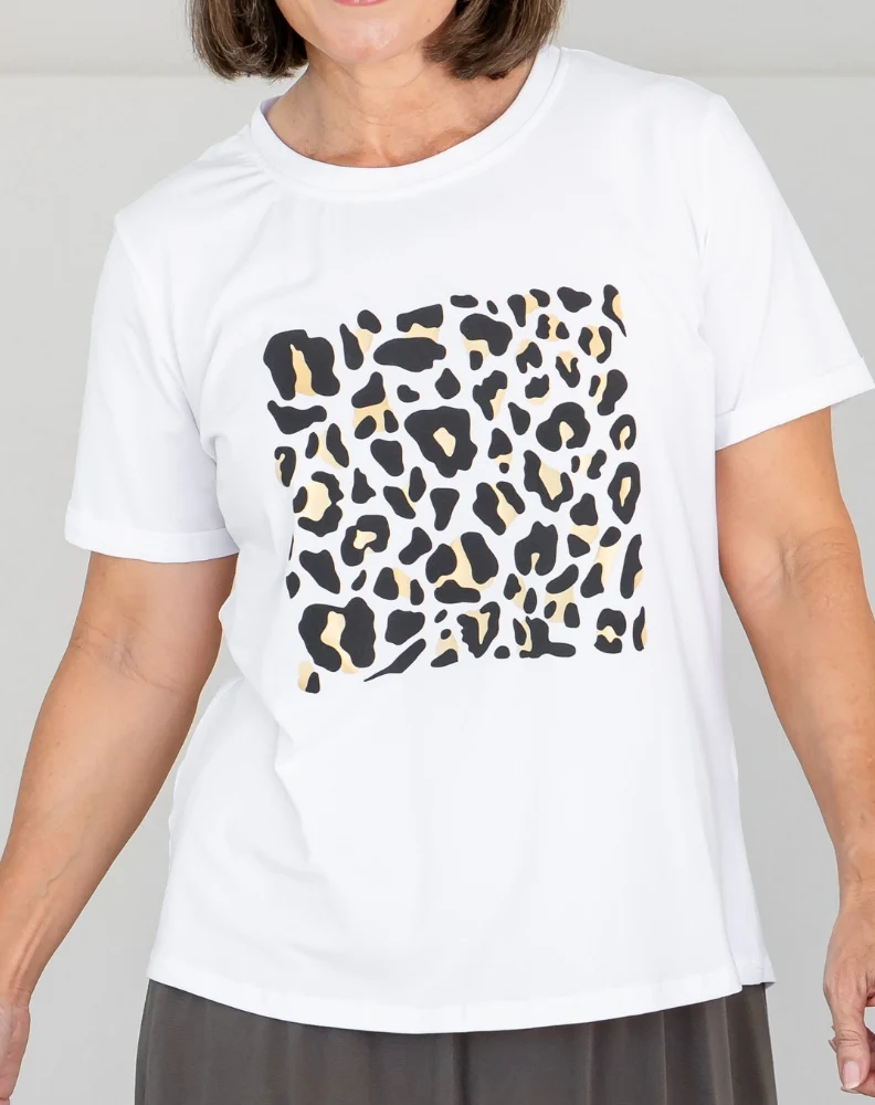 Leopard Lovers Cuff Tee - Image 3