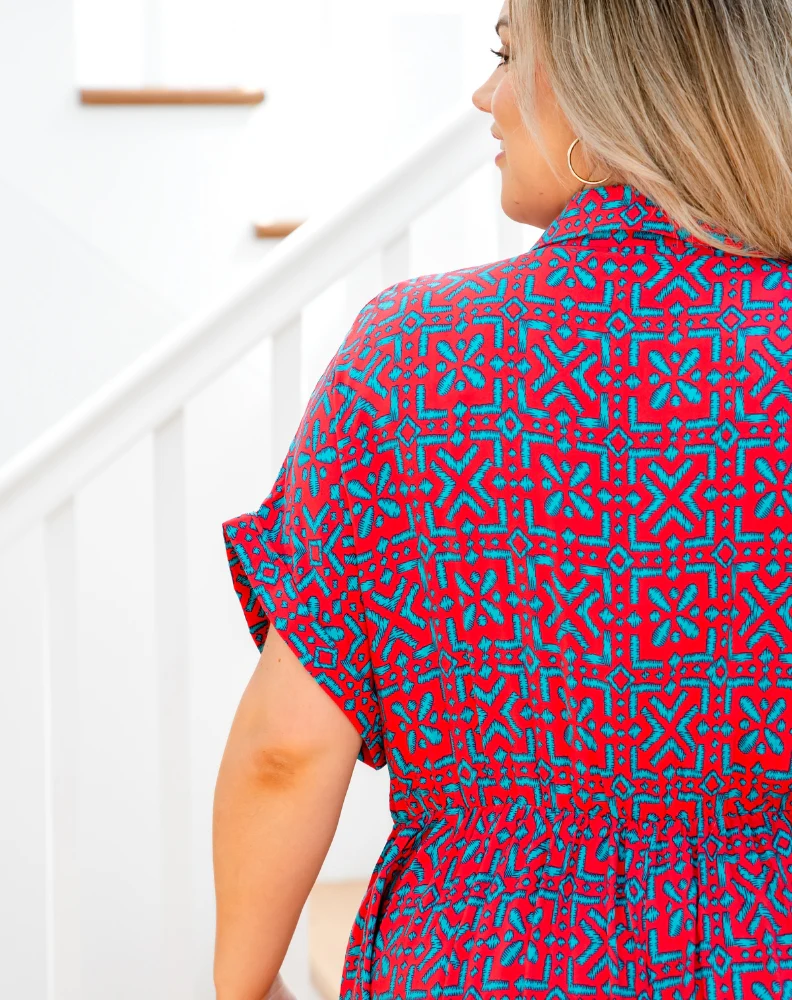 Elsie Dress - Melon Crush - Image 10