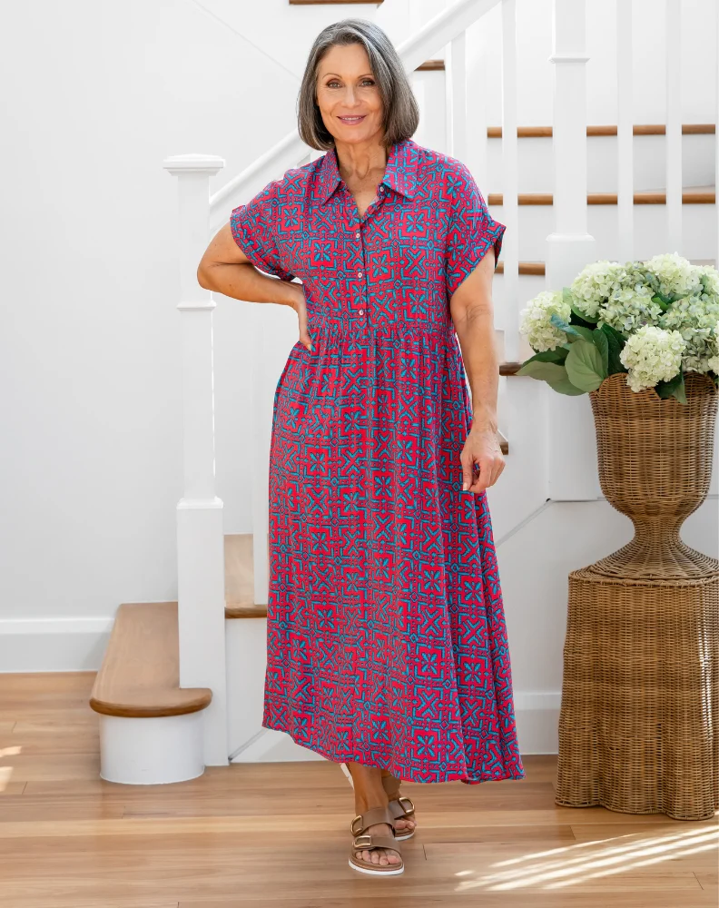 Elsie Dress - Melon Crush - Image 2
