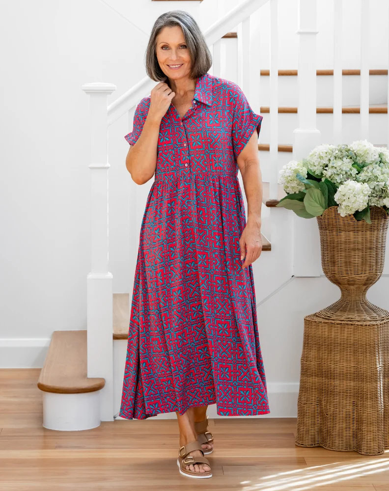 Elsie Dress - Melon Crush - Image 4