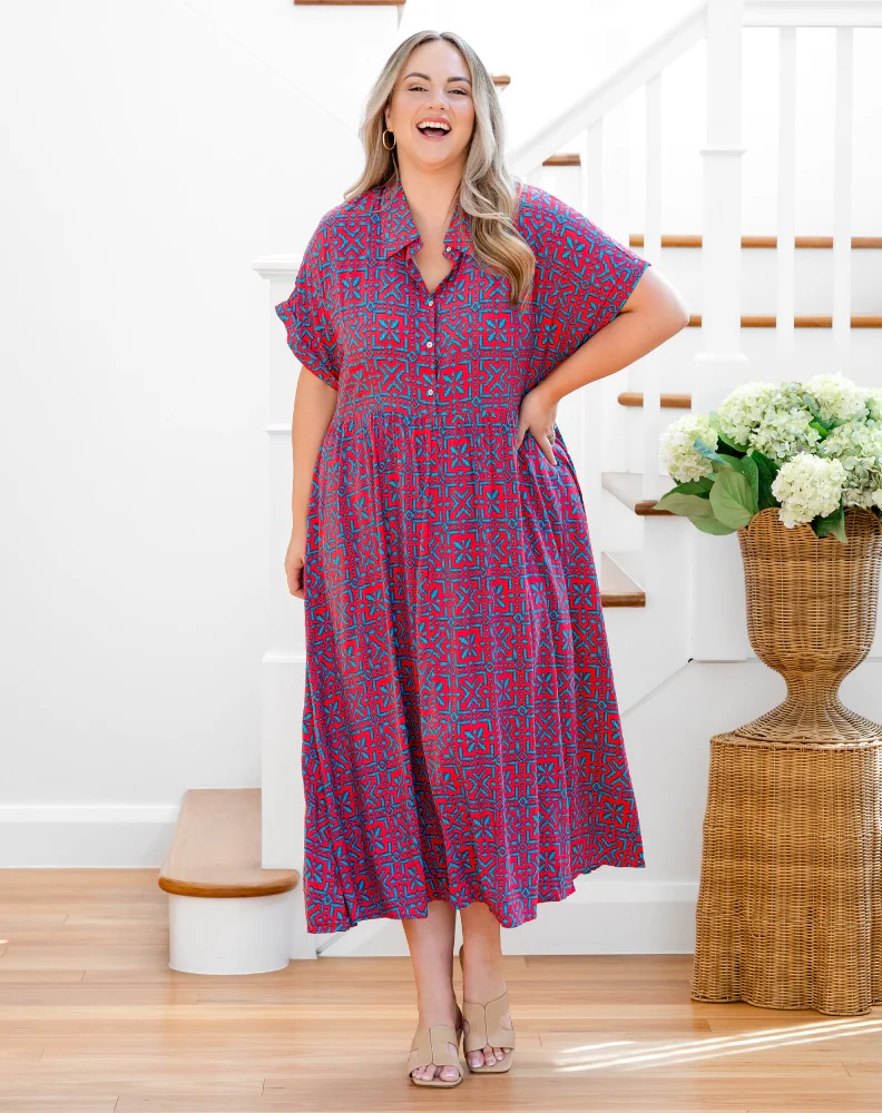 Elsie Dress - Melon Crush - Image 5