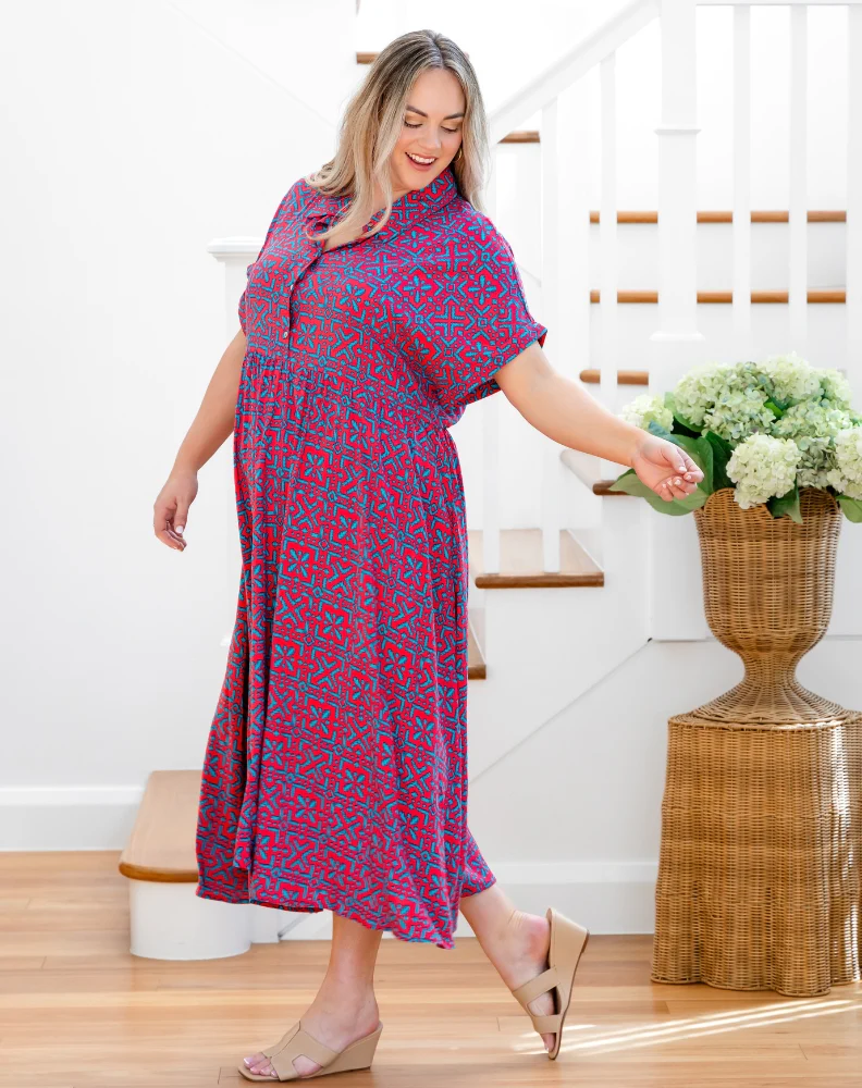 Elsie Dress - Melon Crush - Image 6