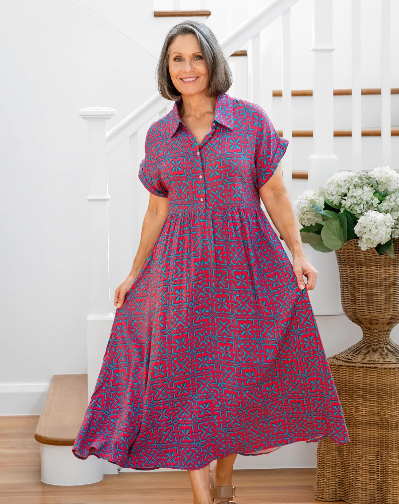Elsie Dress - Melon Crush - Image 7